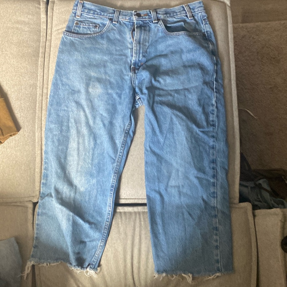 Baggy capri jeans
